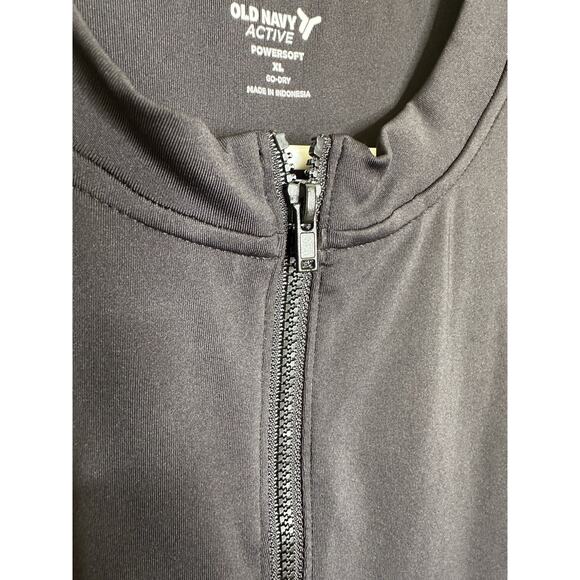 Old Navy Size XL Black Sports Dress Powersoft Go Dry Front Zip Tennis Paddle - Picture 8 of 9